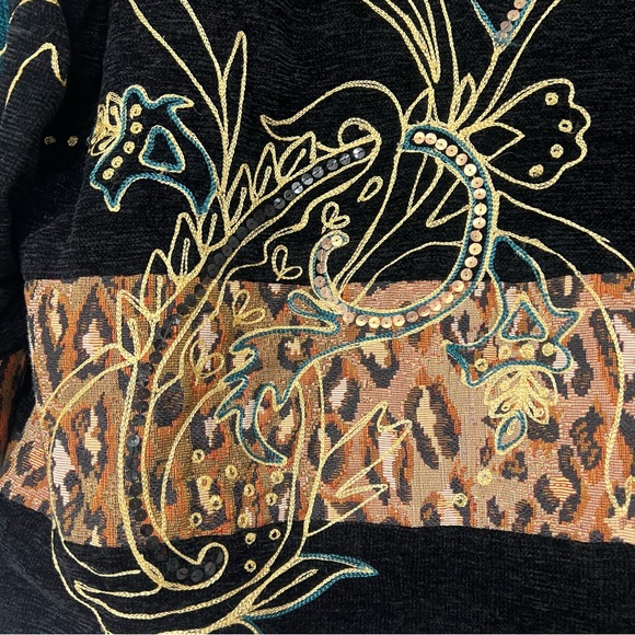 Draper’s & Damon’s multicolored vintage patchwork jacket retro paisley colorful - Picture 7 of 8